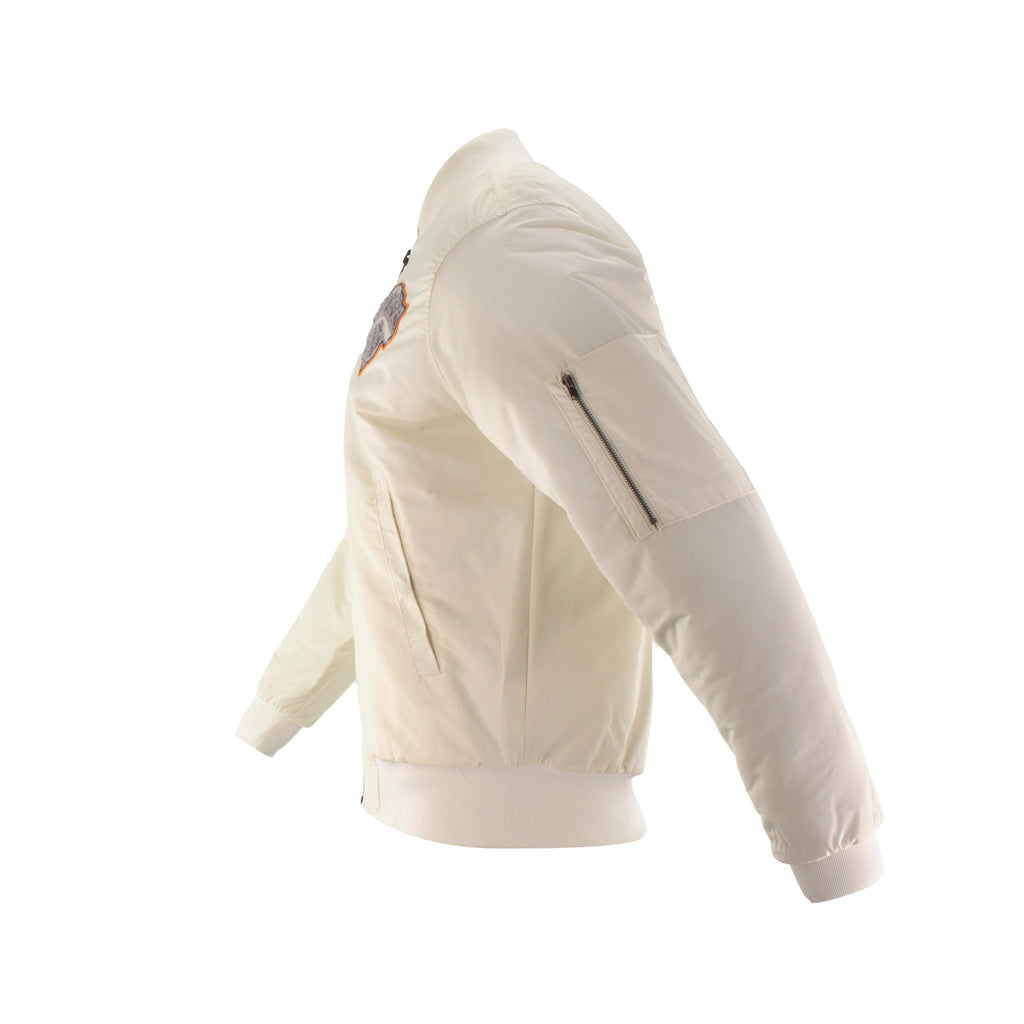 Knicks Shadow Coaches Flight Jacket - Cream