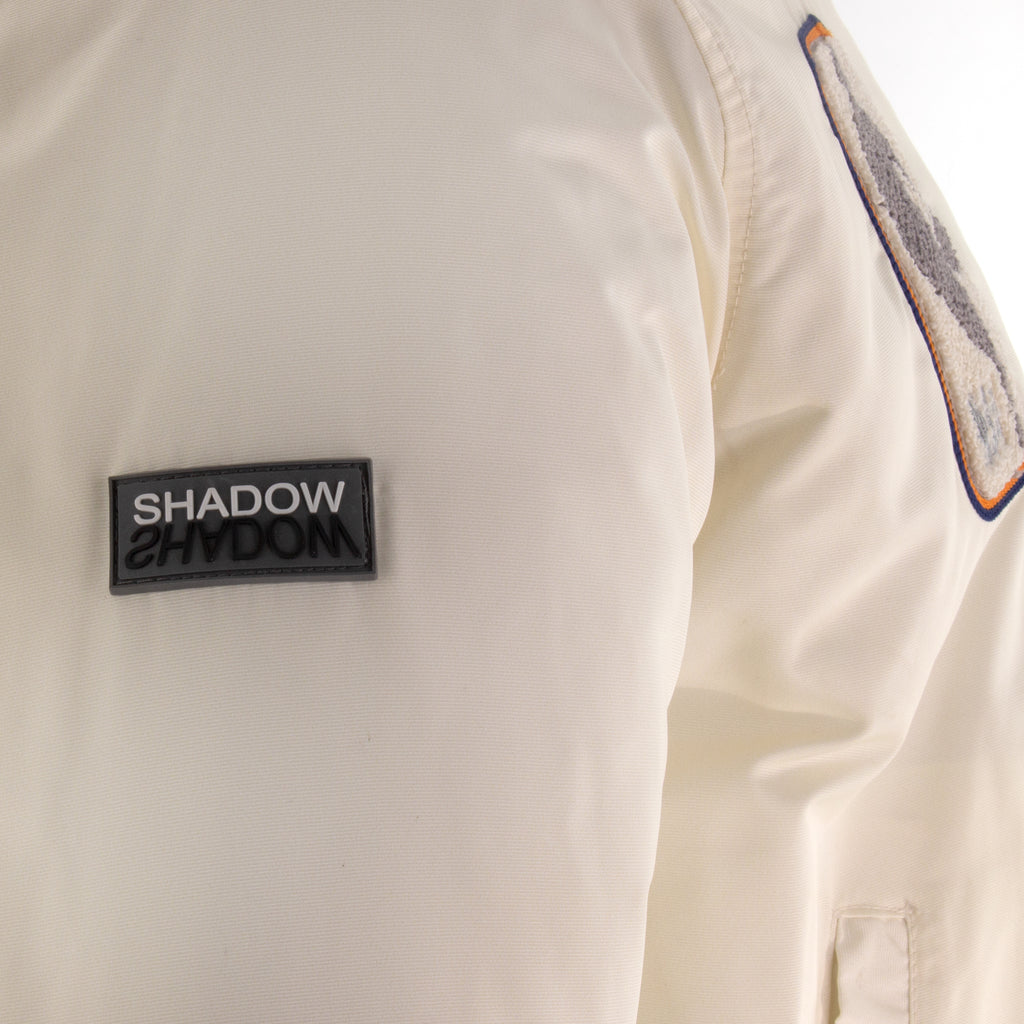 Knicks Shadow Coaches Flight Jacket - Cream