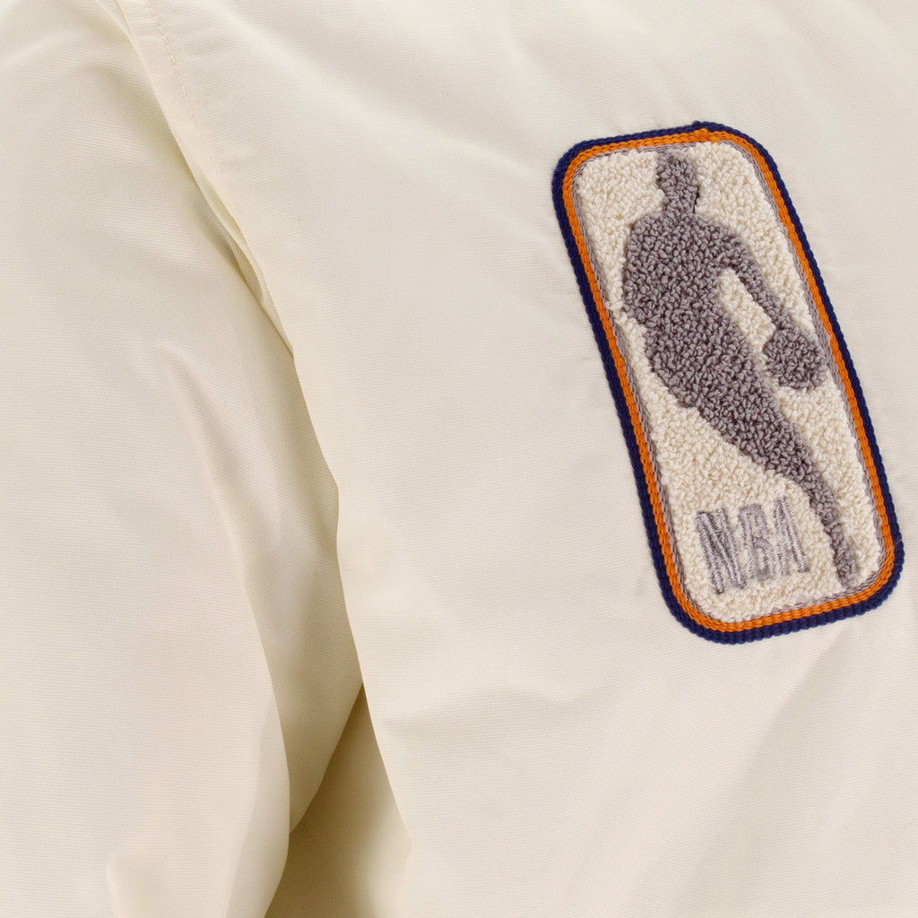 Knicks Shadow Coaches Flight Jacket - Cream