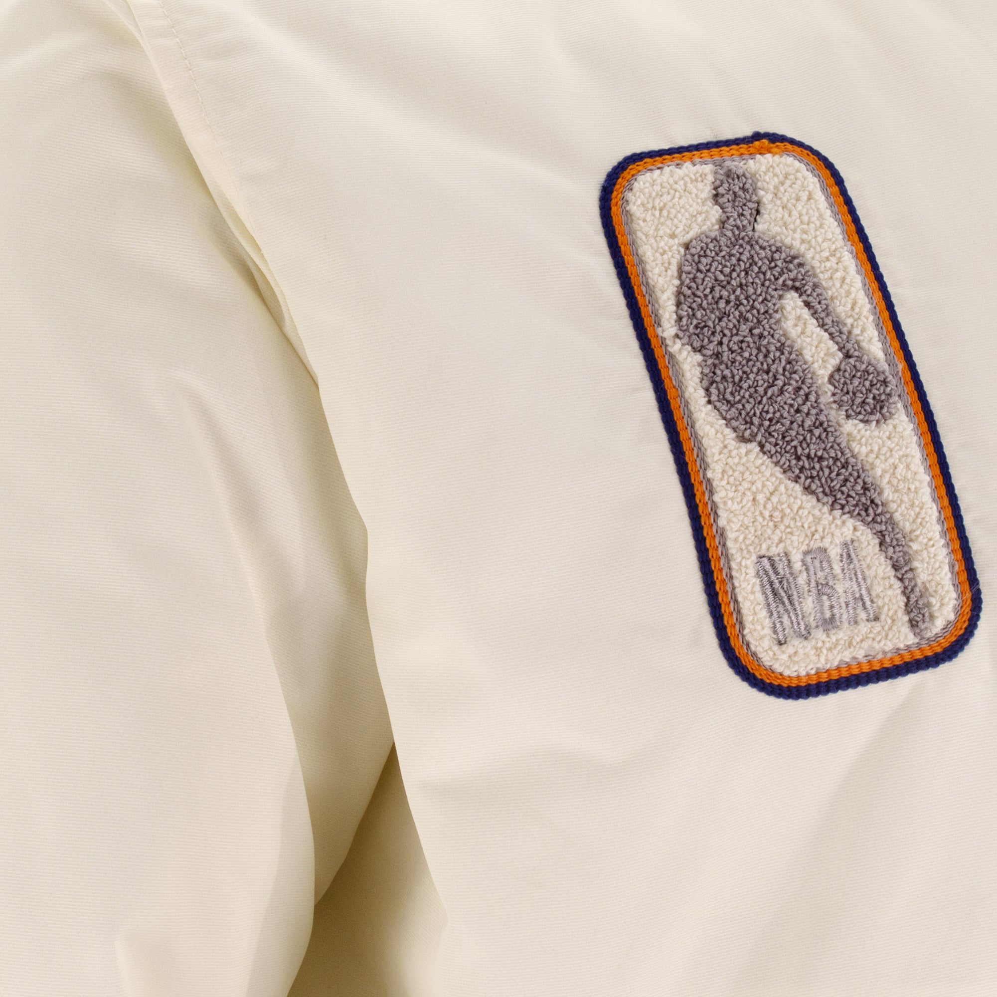 Knicks Shadow Coaches Flight Jacket - Cream