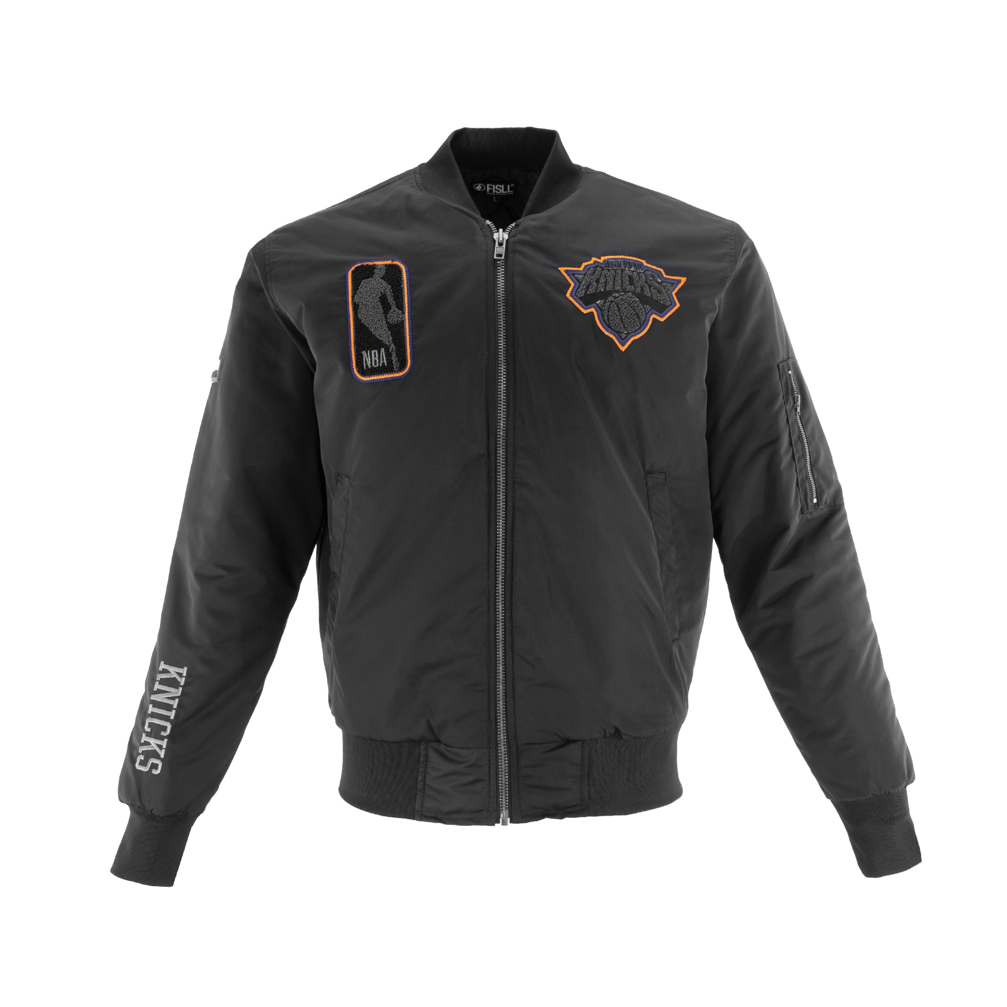 Knicks Shadow Coaches Flight Jacket - Black