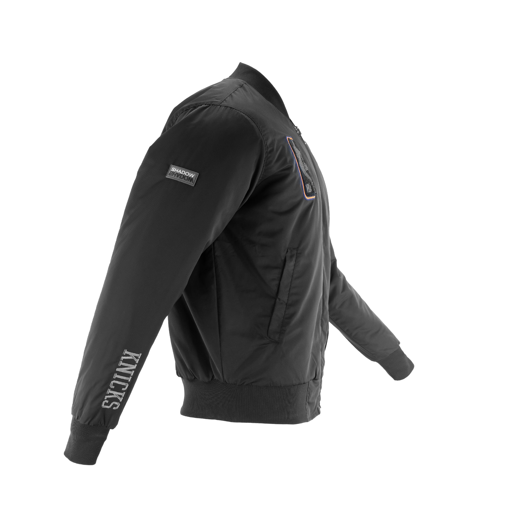 Knicks Shadow Coaches Flight Jacket - Black