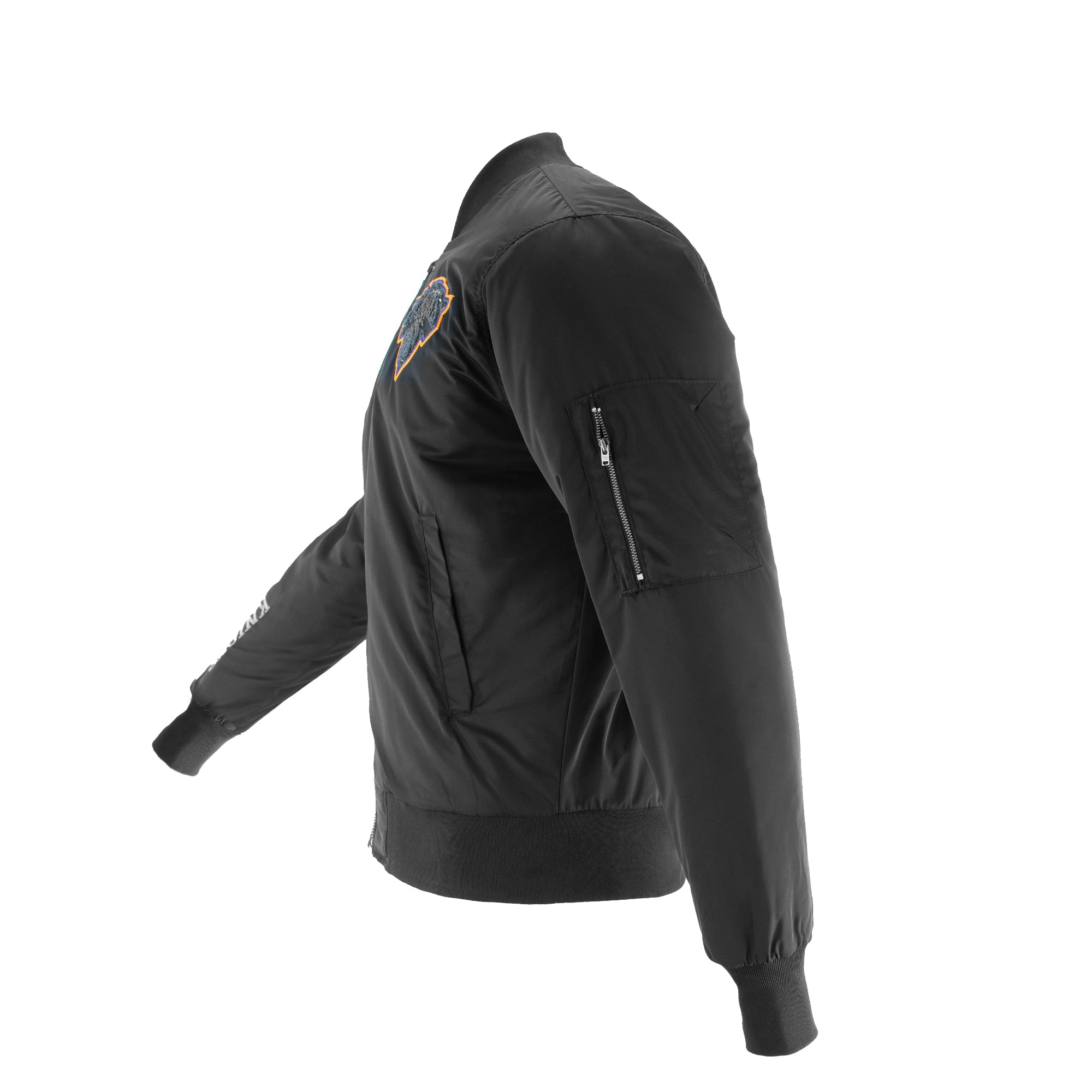 Knicks Shadow Coaches Flight Jacket - Black