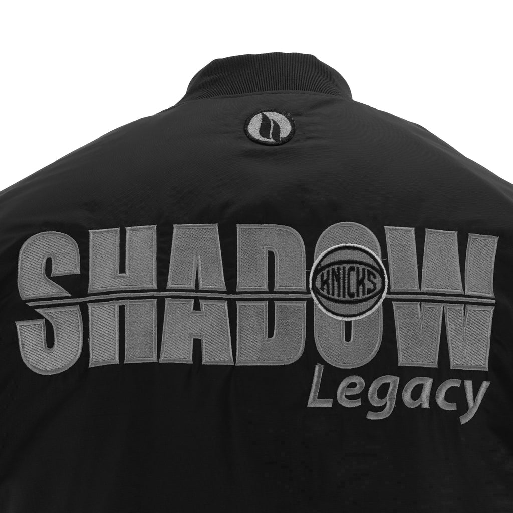 Knicks Shadow Coaches Flight Jacket - Black