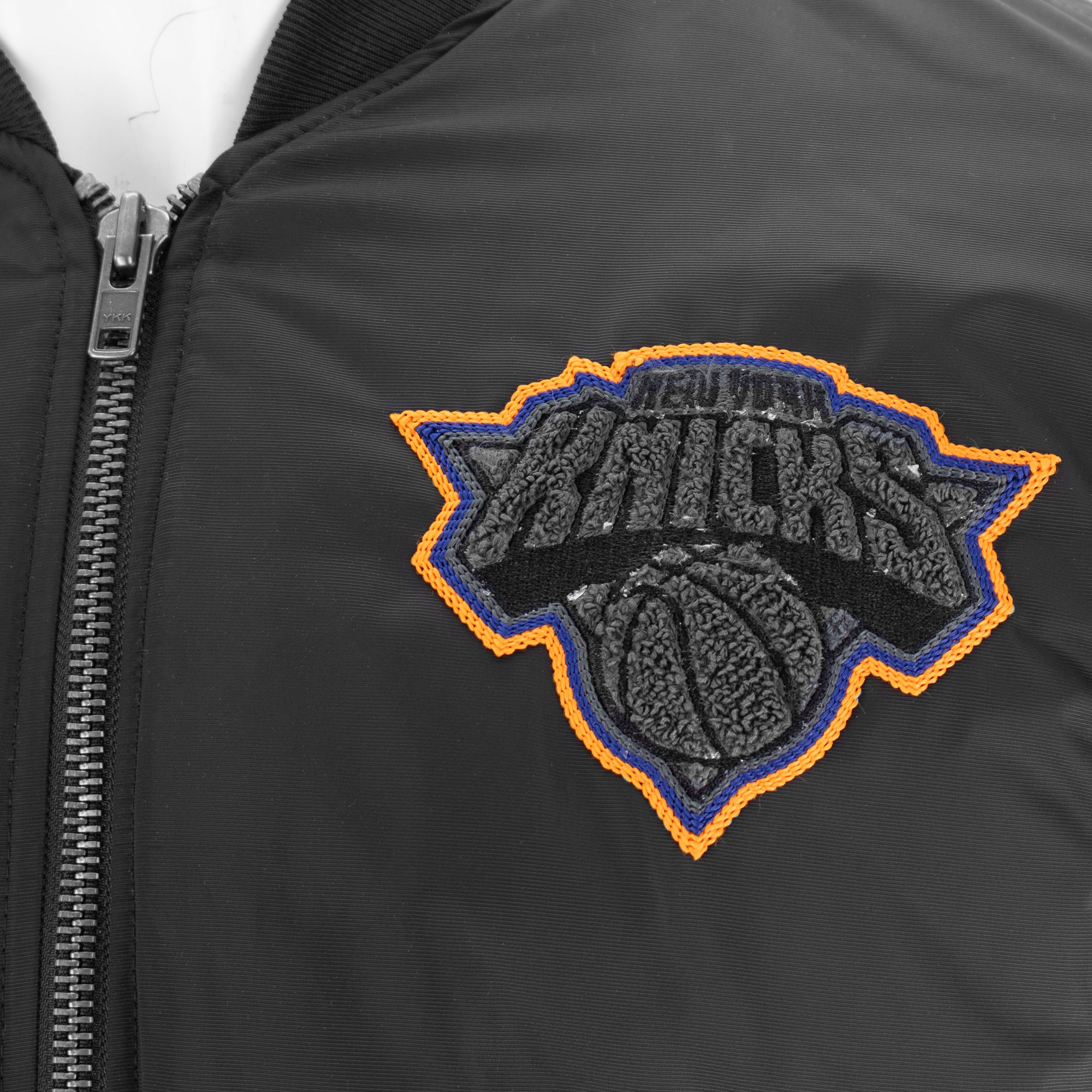 Knicks Shadow Coaches Flight Jacket - Black