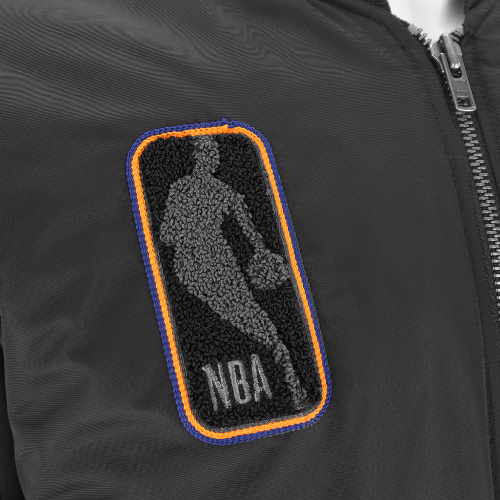 Knicks Shadow Coaches Flight Jacket - Black