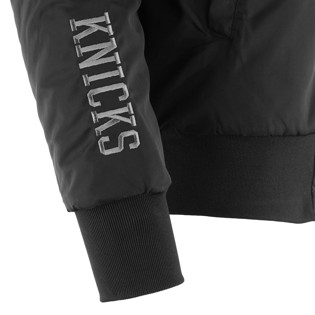 Knicks Shadow Coaches Flight Jacket - Black