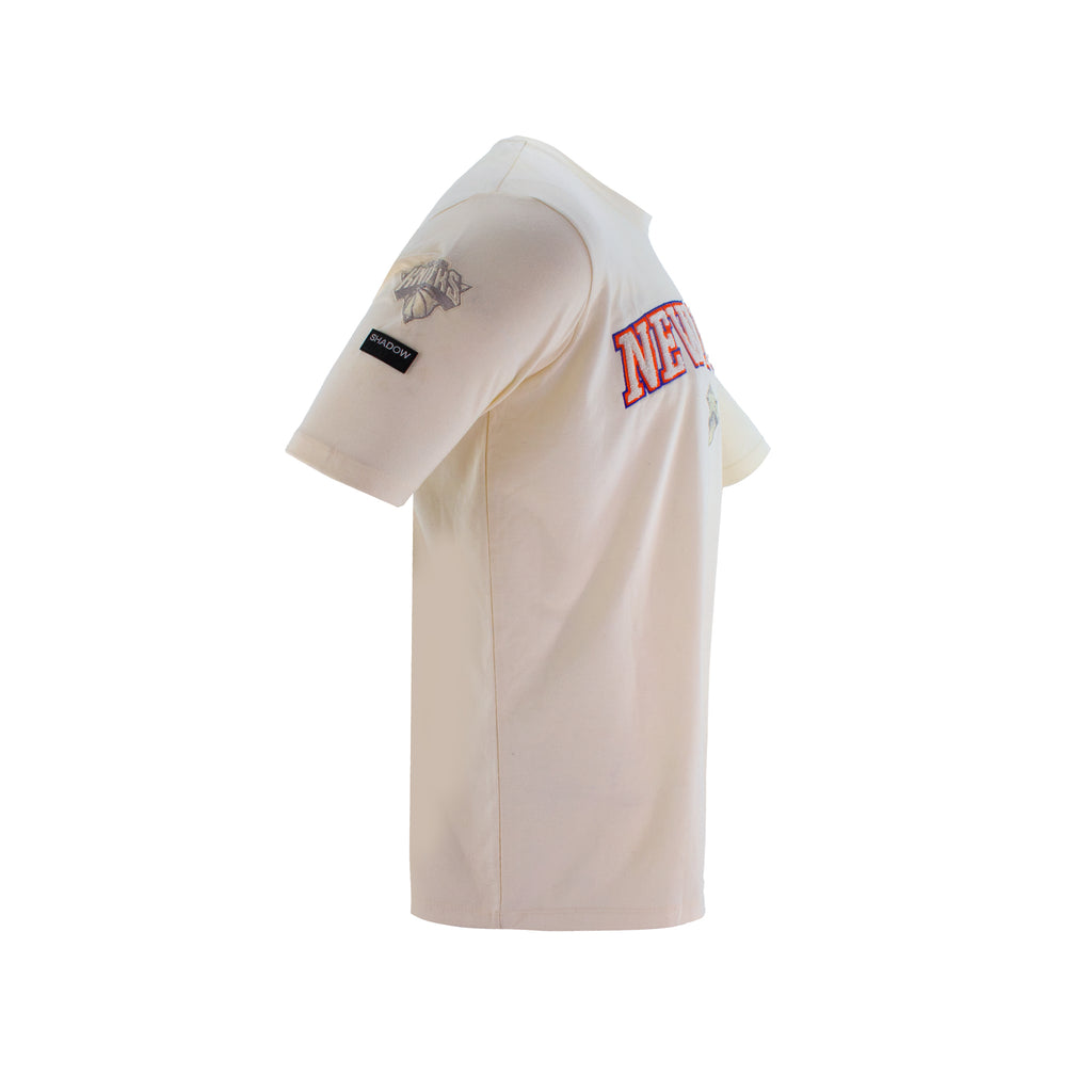 Knicks Shadow Legacy Jersey Short Sleeve Tee - Cream