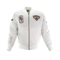 Knicks Shadow Coaches Flight Jacket - White