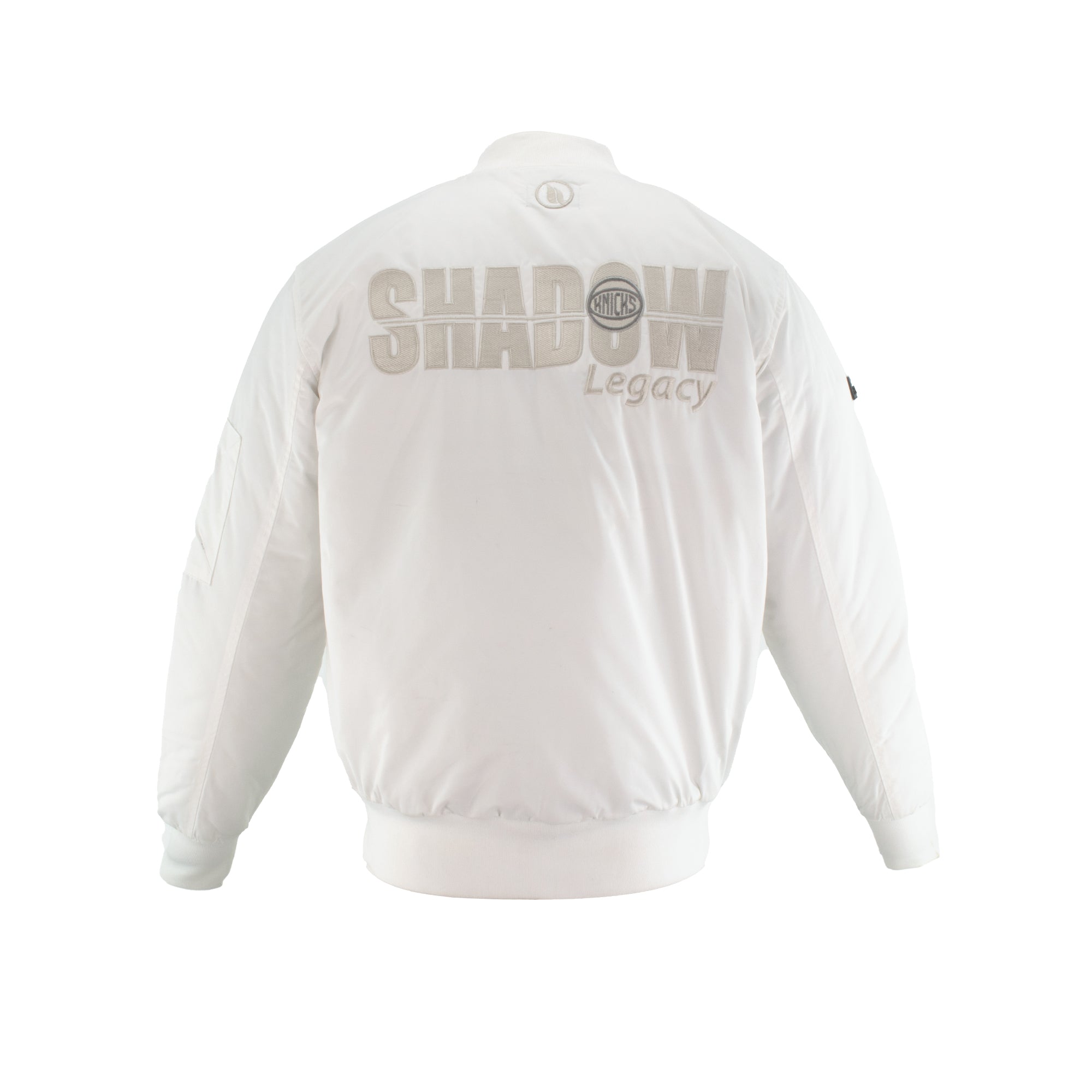 Knicks Shadow Coaches Flight Jacket - White
