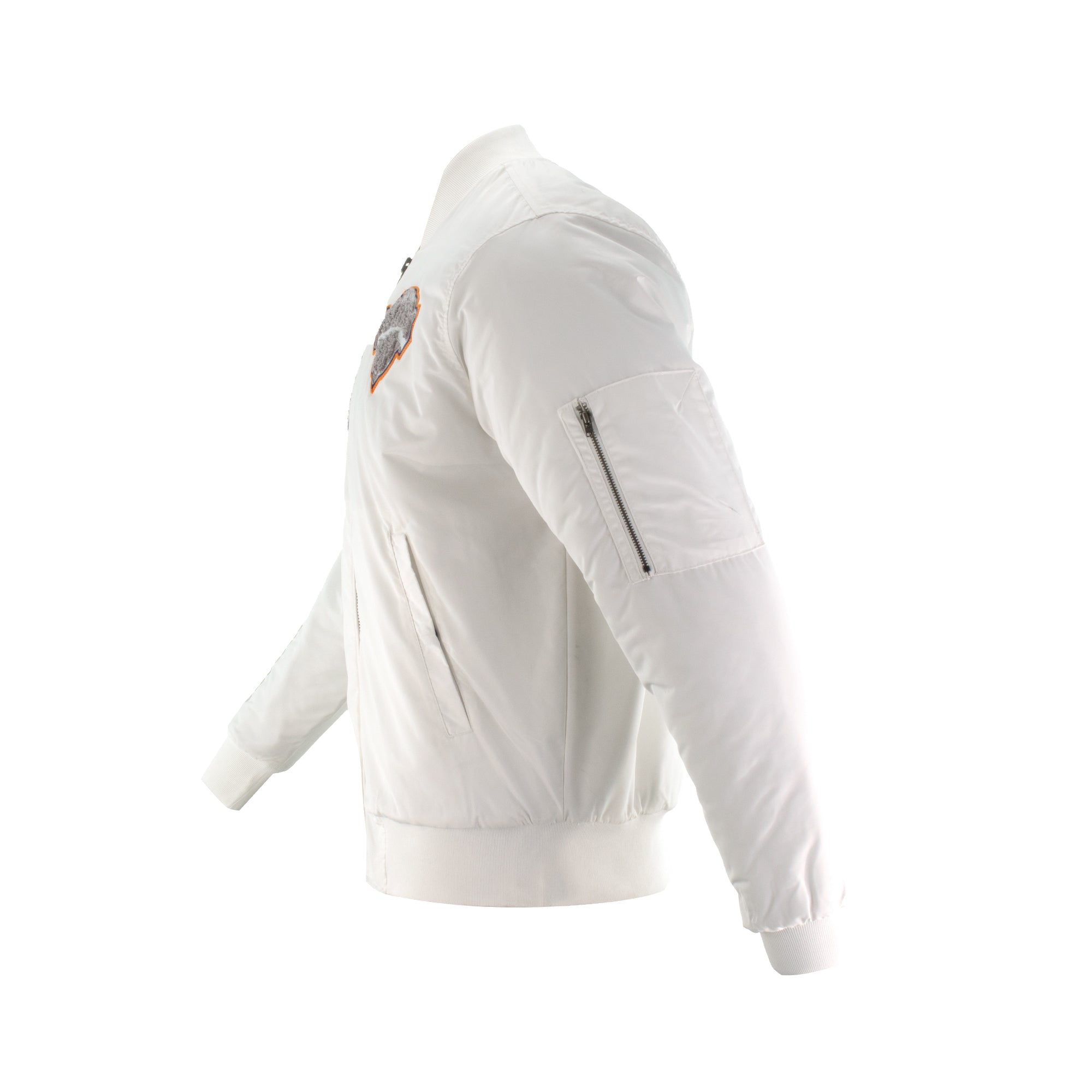 Knicks Shadow Coaches Flight Jacket - White