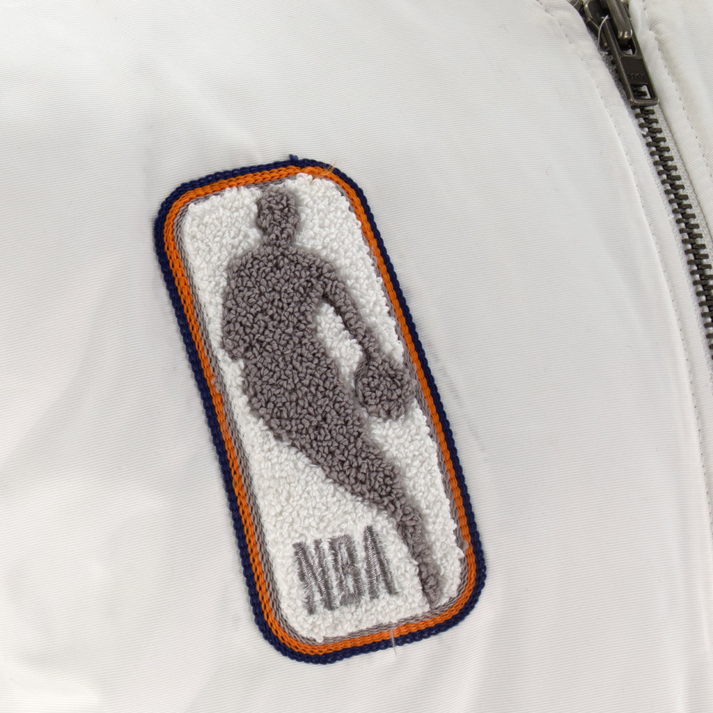 Knicks Shadow Coaches Flight Jacket - White