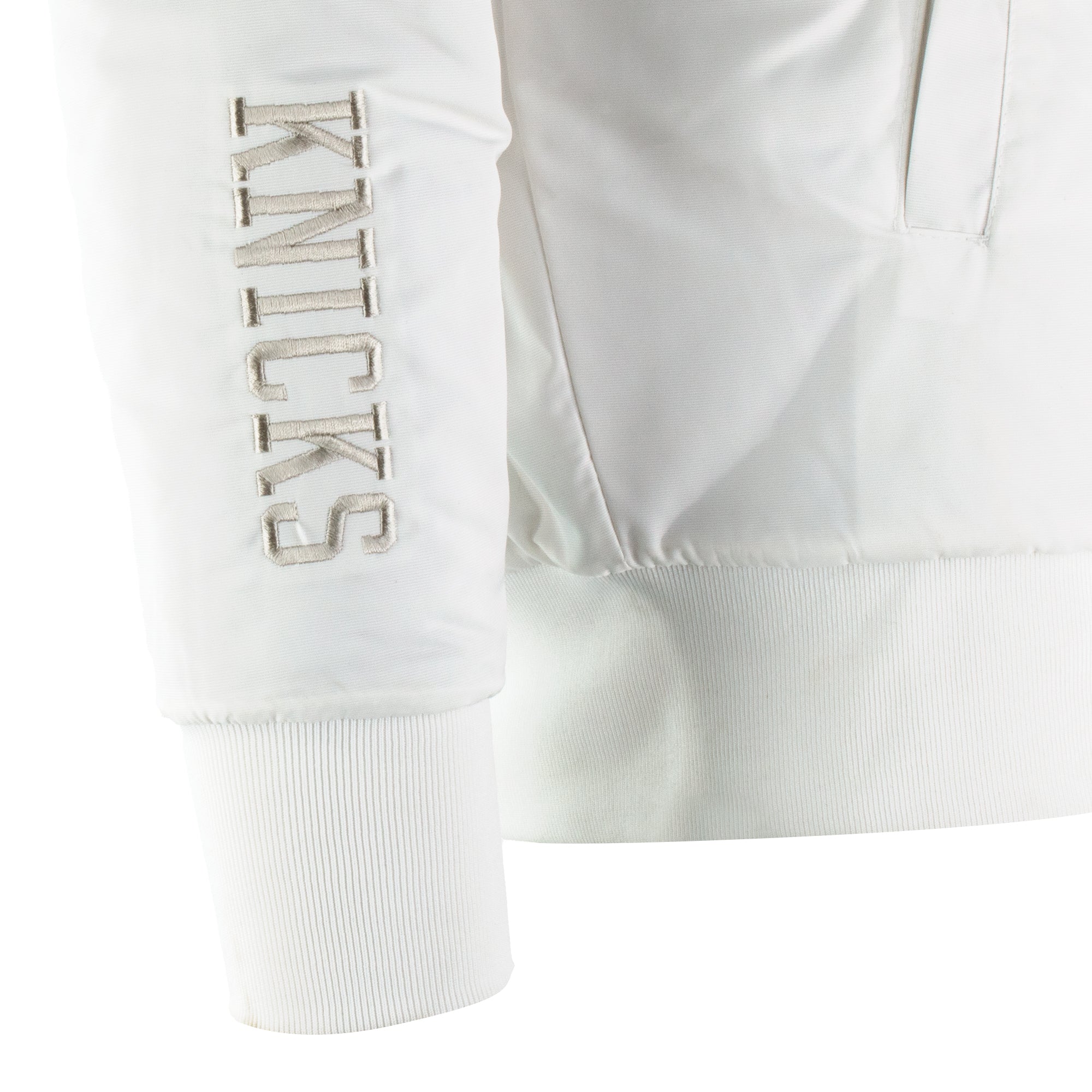Knicks Shadow Coaches Flight Jacket - White