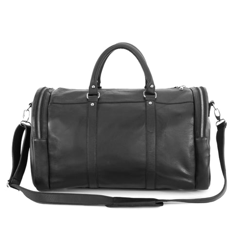 FISLL Leather Duffle Bag - Black