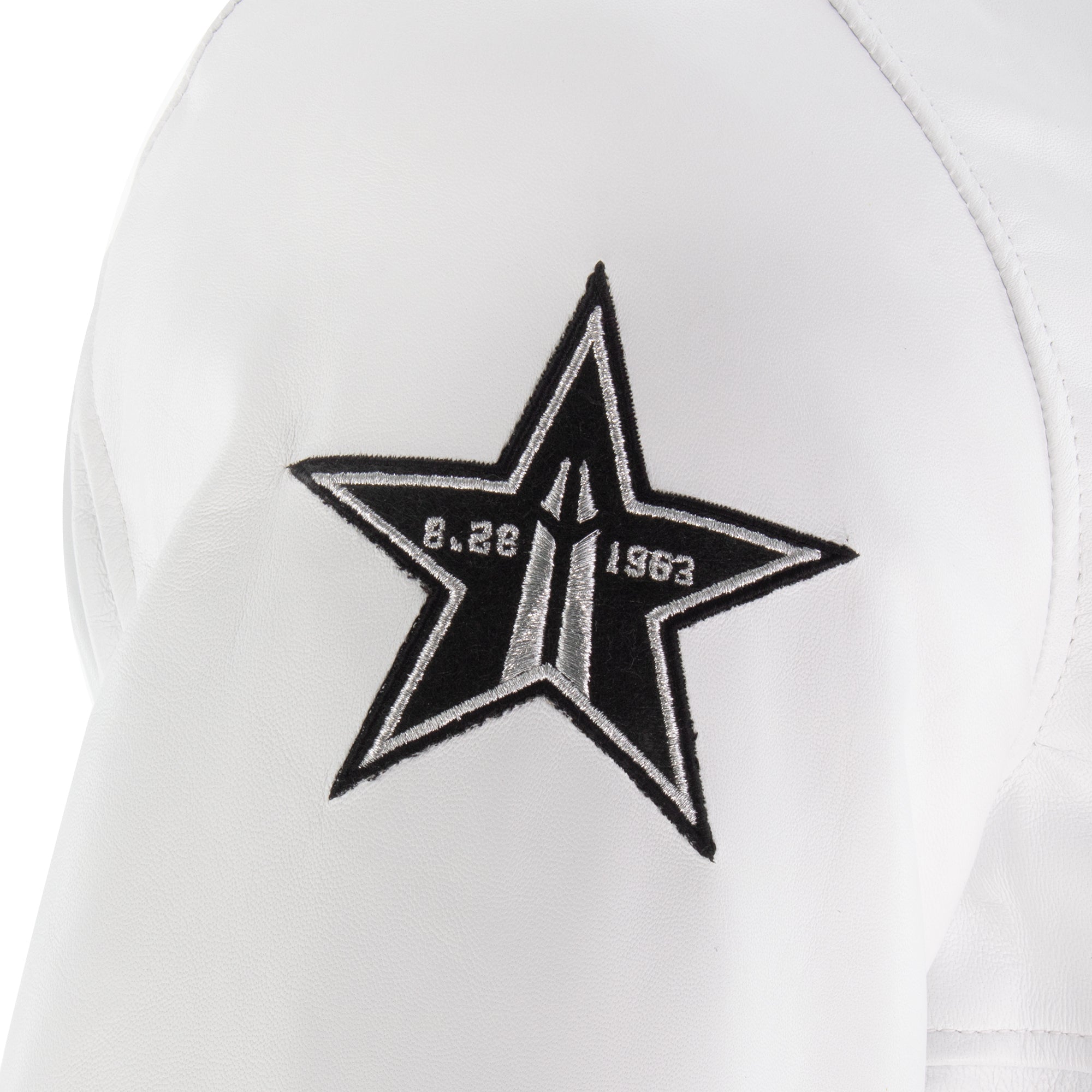 PRE-ORDER! Knicks Shadow Legacy  Leather Jacket - White