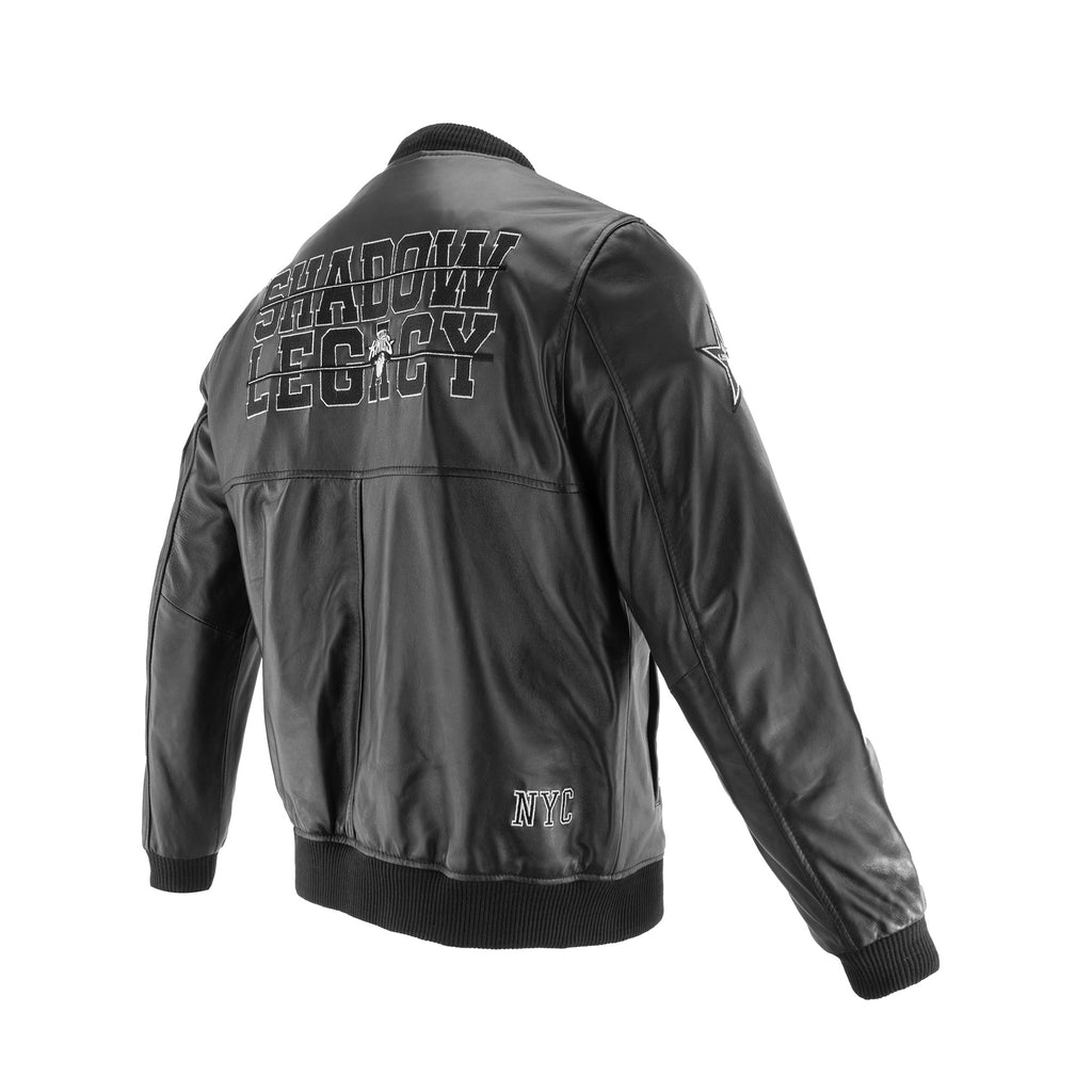 PRE-ORDER! Knicks Shadow Legacy  Leather Jacket - Black