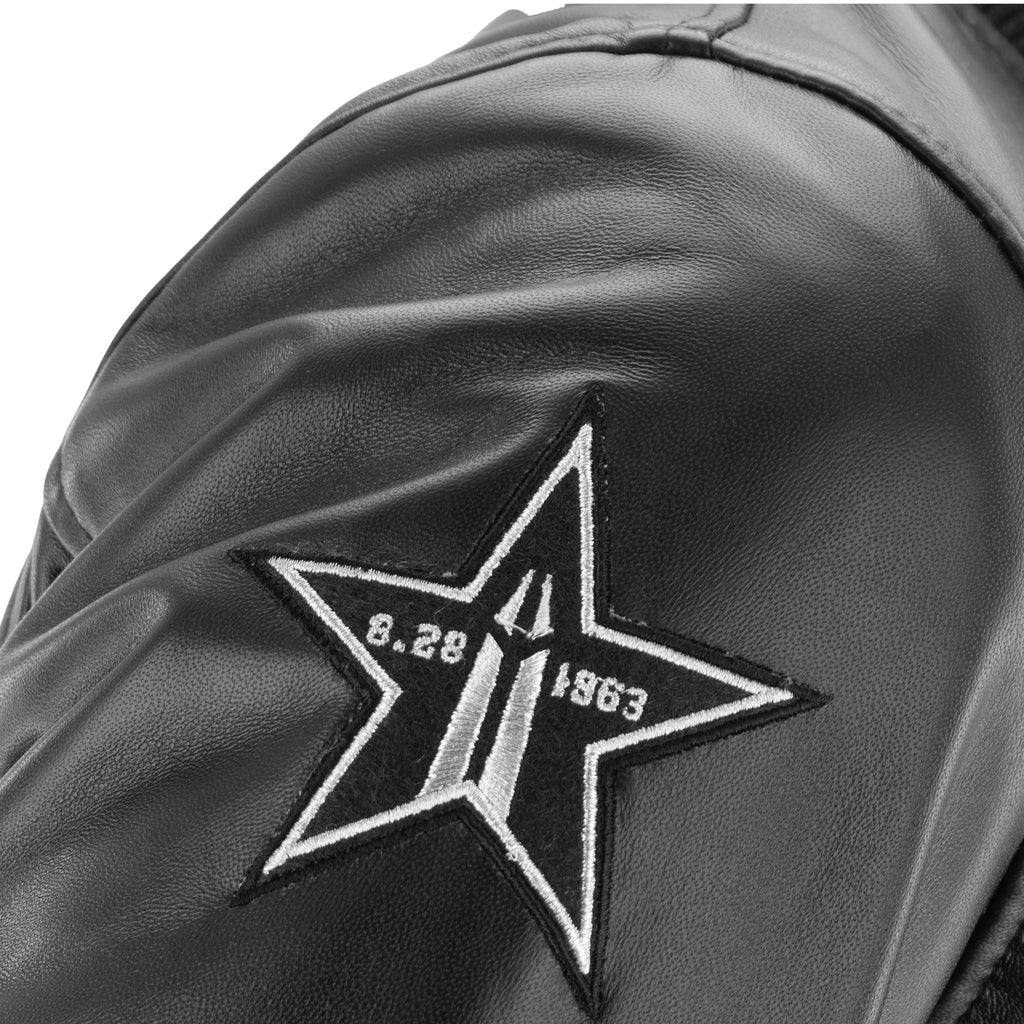 PRE-ORDER! Knicks Shadow Legacy  Leather Jacket - Black