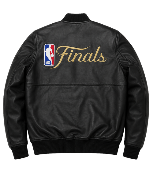 ESPN Finals Leather Jacket - Black