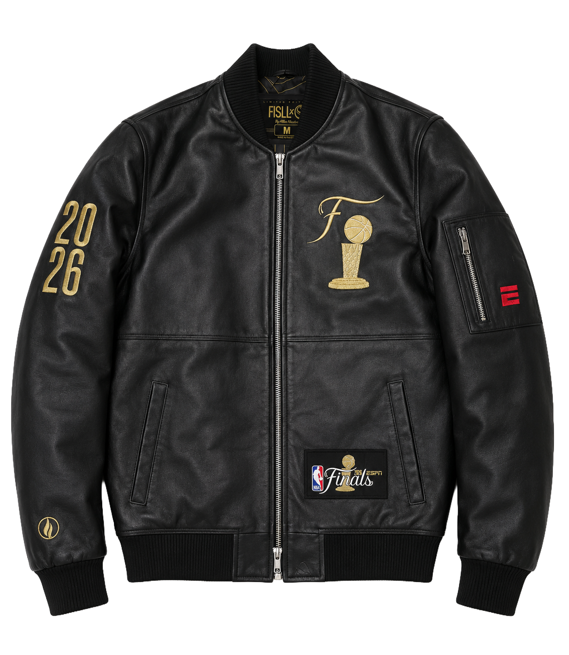 ESPN Finals Leather Jacket - Black