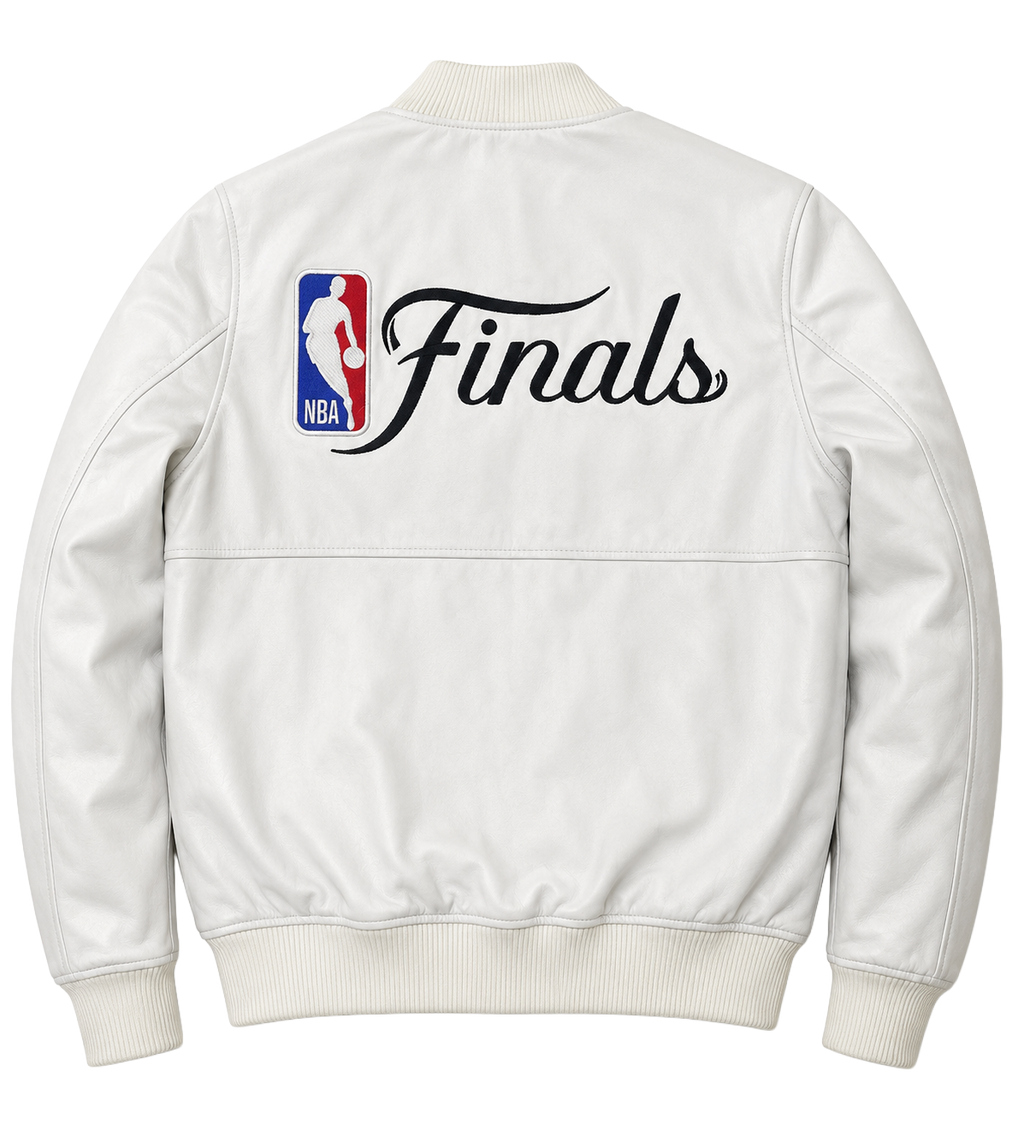 ESPN Finals Leather Jacket - White