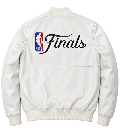 ESPN Finals Leather Jacket - White