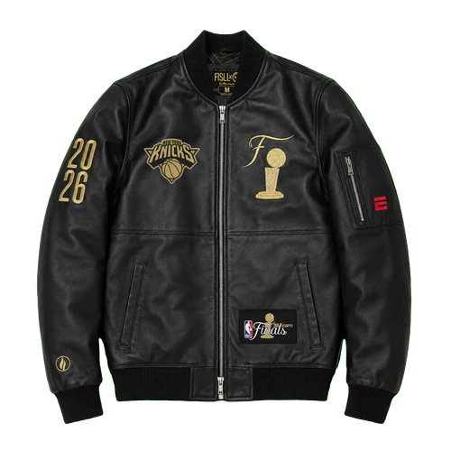 ESPN Finals Leather Jacket - Black