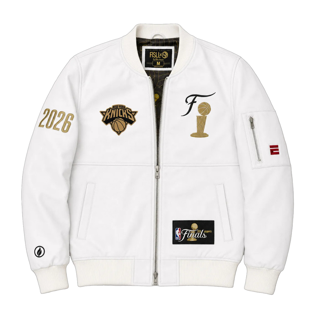 ESPN Finals Leather Jacket - White