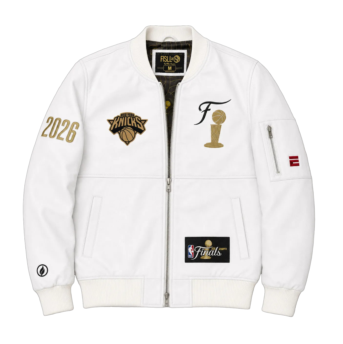 ESPN Finals Leather Jacket - White
