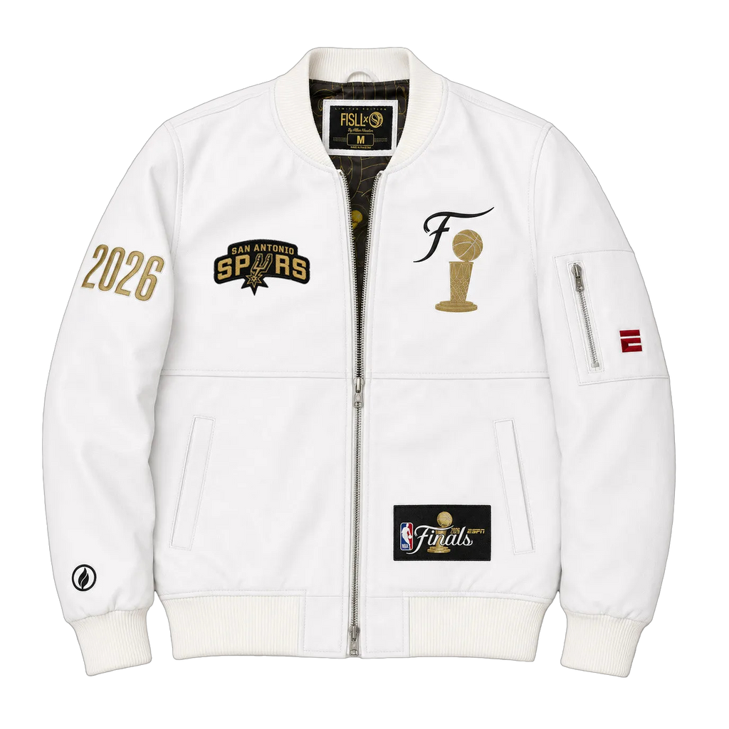 ESPN Finals Leather Jacket - White