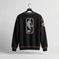 Knicks Shadow Legacy V Neck Sweater with Applique Embroidery - KNICKS - BLK
