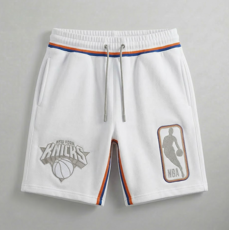 Knicks Shadow Legacy Fleece Short - White