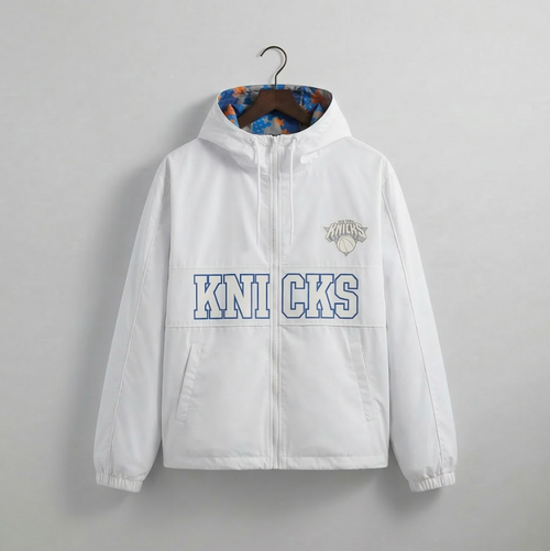 Knicks Shadow Legacy Digi Camo Print Windbreaker - KNICKS - WHITE