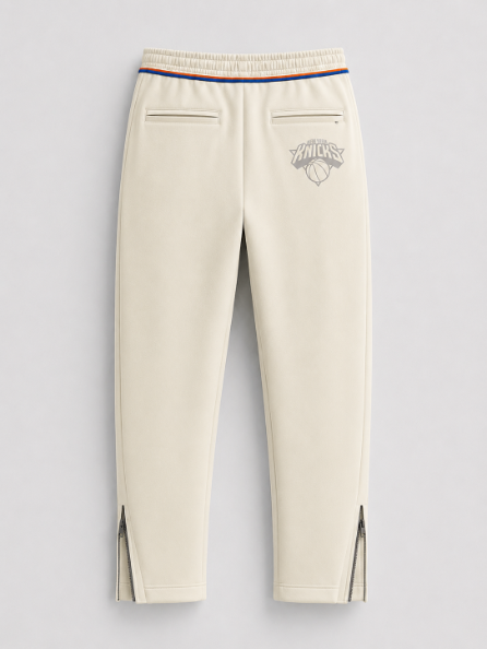 Knicks Shadow Legacy Fleece Pants - Cream