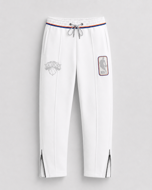 Knicks Shadow Legacy Fleece Pants - White