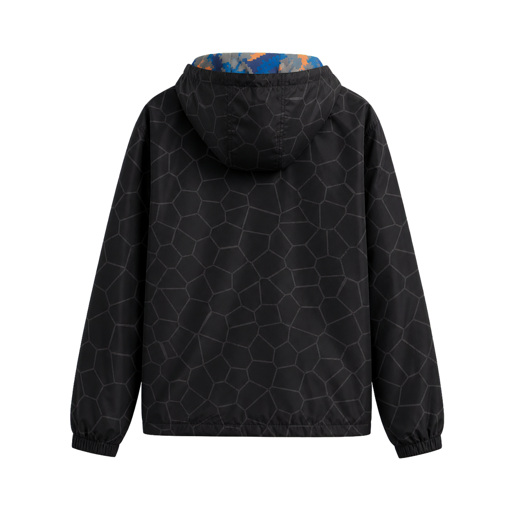 Knicks Shadow  Legacy Digi Camo Print Windbreaker - Black