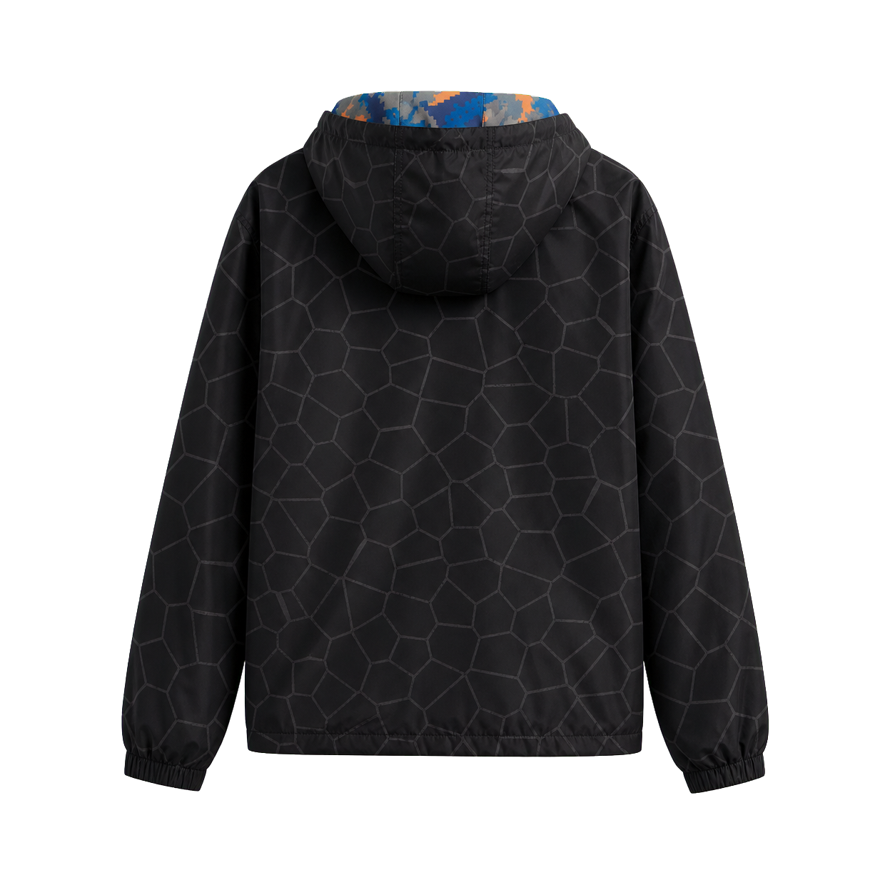 Knicks Shadow  Legacy Digi Camo Print Windbreaker - Black