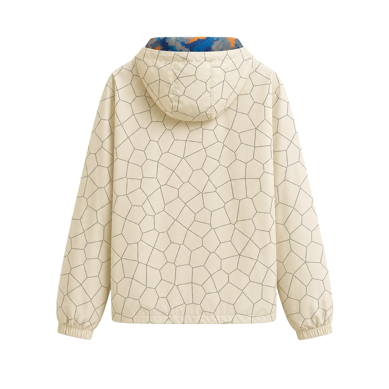 Knicks Shadow  Legacy Digi Camo Print Windbreaker - Cream