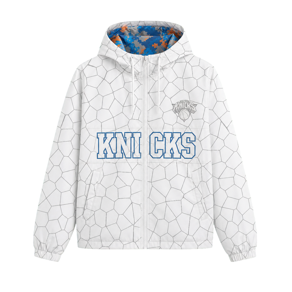 Knicks Shadow  Legacy Digi Camo Print Windbreaker - White